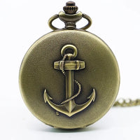 Bronze Pocket Watch/Necklace:  Anchor