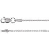 Sterling Silver 1.05 mm Diamond-Cut Wheat 24" Chain