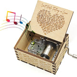 Wooden Crank Music Box:  "I Can't Help Falling In Love With You" Tune