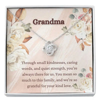 Grandma-Silver & Plated w/CZ Pendant w/Stainless Steel Chain & Inspirational Card